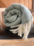 Mt Somers Station Lambs Wool Blanket - Seagrass Basket Weave