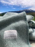 Mt Somers Station Lambs Wool Blanket - Seagrass Basket Weave
