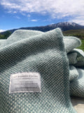 Mt Somers Station Lambs Wool Blanket - Seagrass Basket Weave